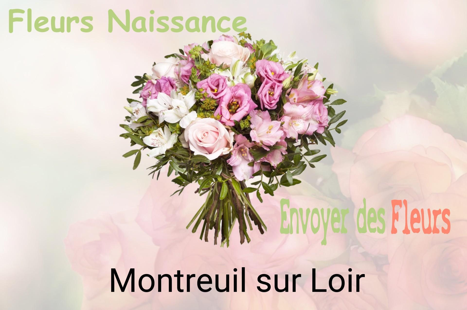 Bouquet de fleurs de naissance livré à Montreuil-sur-Loir