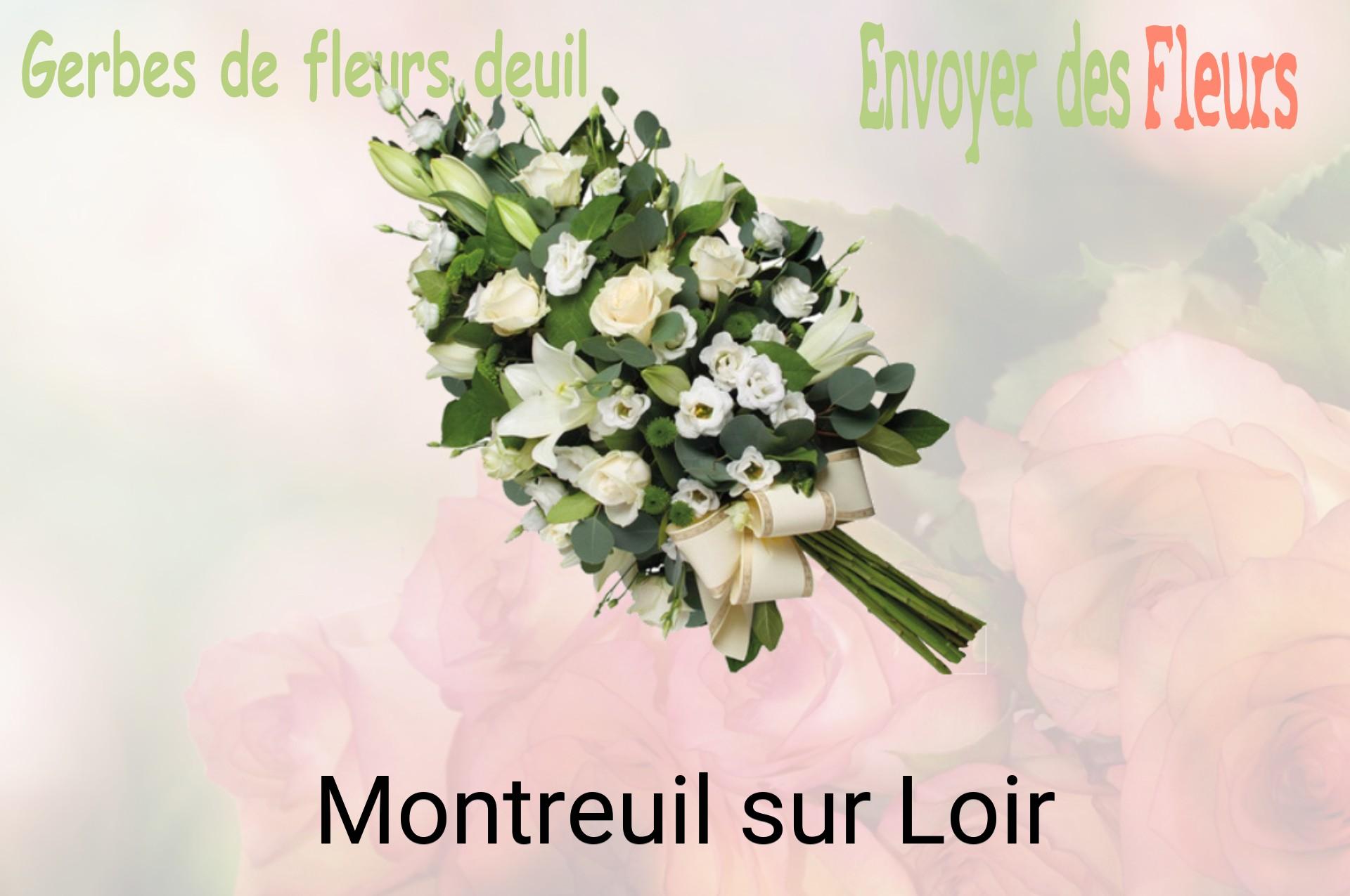Gerbe de fleurs de deuil livrée à Montreuil-sur-Loir